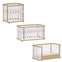 Ver mais imagens de Berço 3 em 1 com Mini Berço + Berço + Mini Cama Branco com Carvalho Malva