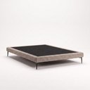 Ver imagem 5 de Cama Base Box Casal Unique 138x188 Sommier Moderno Pés de Ferro Bouclê Capuccino - Abmaza