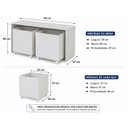 Ver imagem 5 de Mesa Infantil Organizadora com Baús e Rodízios Branco