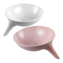 Ver imagem 4 de Escorredor de Alimentos Tigela Funil maior praticidade - Rosa