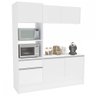 Cozinha Compacta Évora 6 Portas 1 Gaveta Branco - Politorno - 5