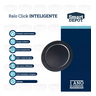 Ralo Click Redondo 15cm Smart Depot Ralo Inteligente Proteção contra Insetos Anti Odor Preto Fosco - 3
