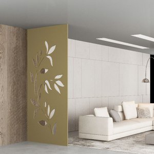 Painel Vazado Divisória Mdf Malibu Crú - 0,60x2,60m