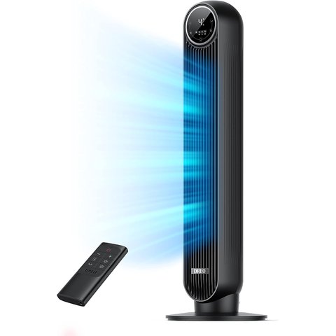 Dreo Nomad One: Ventilador Torre Oscilante 90º Silencioso 4 Velocidades e 4 Modos (dr-htf007)
