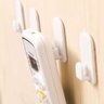Kit Suporte Adesivo Controle Remoto 4 Peças sem Furo Parede, Branco - 2