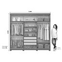 Ver imagem 7 de Guarda Roupa Casal Jade 6 Portas 3 Gavetas Cinamomo Henn
