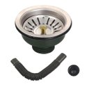 Ver imagem 1 de Ralo Valvula Dreno de Pia 10x10 Sifao Filtro Tubo de Escoamento Cozinha Lavanderia Casa Lavabo Resta