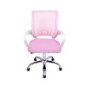 Ver imagem 7 de Kit 6 Cadeiras de Escritório Begonia Tela Mesh Ergonômico Rosa