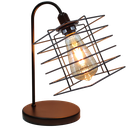 Ver imagem 1 de Abajur de Quarto Luminária Industrial Aramado Boxy Preta