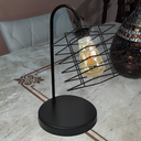 Ver imagem 3 de Abajur de Quarto Luminária Industrial Aramado Boxy Preta