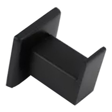 Cabide Gardenia Barra Chata 3/4 Inox Preto Metais Banheiro