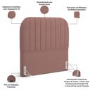 Ver imagem 3 de Cabeceira Cama Box Queen Estofada Orgânica 160cm Alice W01 Suede Rosê - Lyam Decor