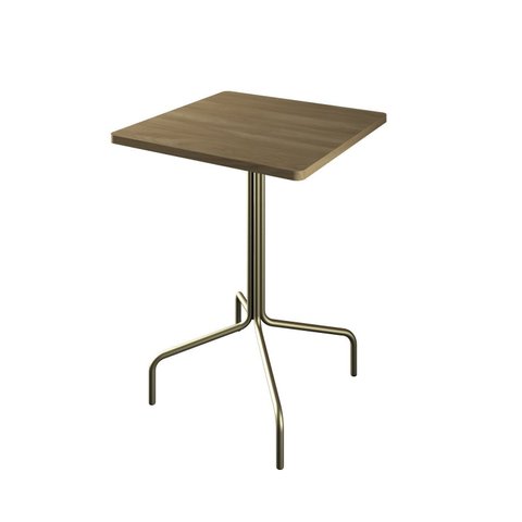 Mesa Bistrô Quadrada Barcelona 80cm Marrom/Ciliegio