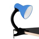 Ver imagem 3 de Luminária de Mesa com Presilha Articulada Azul Entrada E27 Bivolt para Escritório
