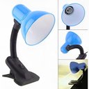 Ver imagem 2 de Luminária de Mesa com Presilha Articulada Azul Entrada E27 Bivolt para Escritório