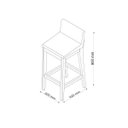 Ver imagem 3 de Conjunto 4 Banquetas Buarque Móveis Rafana