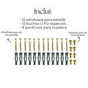 Ver imagem 5 de Quatro Fixadores de Parede Design em L 15cm Mão Francesa para Prateleira Preto