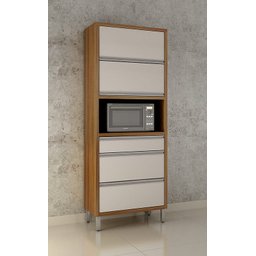 Paneleiro 3 Portas 2 Gavetas - Jade-Carvalho/Off White - CHF Móveis - 1