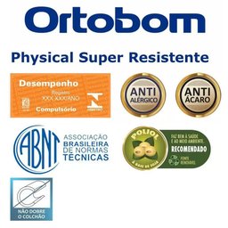 Colchão Solteiro Ortobom Physical Super Hiper Resistente 78X188X17 Suporte Ideal Para Pessoas Com Até 120Kg - 7