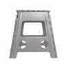 Banco Dobrável de Plástico Cinza 39cm - Lyor - 2