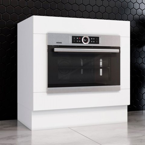 Armário de Cozinha para Forno de Embutir Americana Branco - Henn