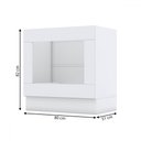 Ver imagem 3 de Armário de Cozinha para Forno de Embutir Americana Branco - Henn