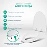 Assento Sanitário Poliéster Studio Branco para vaso Incepa - 3