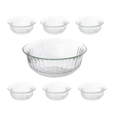 Ver imagem 1 de Conjunto De Sobremesa Vidro 7 Peças Glassy