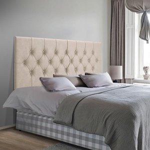 Cabeceira Dubai P/ Cama Box Casal Capitonê 1,40 Cm - Areia