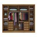 Ver imagem 3 de GUARDA ROUPA CASAL 6 PORTAS 8 GAVETAS SEVILLA TCIL