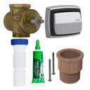 Ver imagem 1 de Kit Válvula Hydra Max 1.1/2" Acabamento Cromado e Adaptadores 2550c112k100