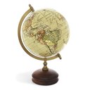 Ver imagem 1 de Globo Terrestre com Base Arredondada em Madeira e Plástico 32cm