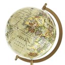 Ver imagem 3 de Globo Terrestre com Base Arredondada em Madeira e Plástico 32cm