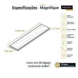 Piso Vinílico Arquitech Magnifique 2mm - Juliette Cx 4,49m² - Juliette Único - 3