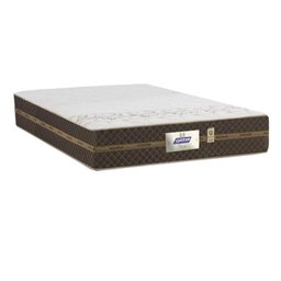 Cama Box Casal Colchão Molas Flora Gazin + Box Sintético 52x138x188 Cor:Marrom - 3