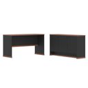 Ver imagem 2 de Conjunto Escritório Office Mesa e Buffet Zeus - Via Nossa - Preto/naturale