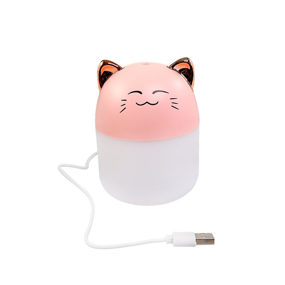 Umidificador de Ambientes de Gatinho Usb 250ml Led Rgb - 5