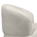Ver imagem 6 de Puff Poltrona Decorativa Orgânica Roma Sala Bouclé com Almofada:bege Claro