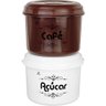 Pote Plastico Conj. 2 Potes Acucar/cafe 1,6l Kit - 1