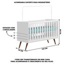 Ver imagem 3 de Conjunto para Quarto de Bebê Berço Cômoda e Roupeiros Branco Helene Phoenix Baby