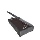 Ver imagem 2 de Base Box Baú Solteirão Luxo Blindado NK Camas Suede Cinza 49x96x203