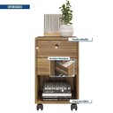 Ver imagem 7 de Mesa Escritorio 1 Gaveta Byte com Gaveteiro 2 Gavetas Byte 100%BP Marrom