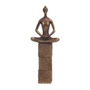 Ver imagem 1 de Escultura Decorativa Yoga em Poliresina Bronze 29cm 21526 Mart