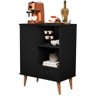 Buffet Aparador Cantinho do Café Retrô com Gaveta Porta e Nicho Tip Top:preto - 2