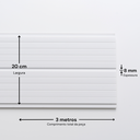 Ver imagem 2 de Forro de PVC Duplo Frisado 8mm x 20cm x 3m Belplast - Caixa com 7,2m2