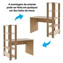 Ver imagem 4 de Mesa Escrivaninha Match com 3 Prateleiras Artely