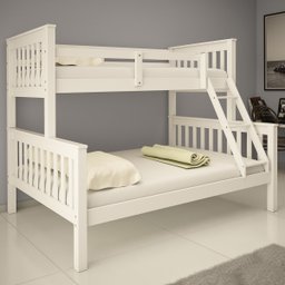 Beliche de Madeira com Cama de Casal Solteiro Totalità - 1