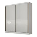 Ver imagem 1 de Guarda Roupa Casal Virtus 2 Portas Correr 3 Gavetas MDF Neve 162cm