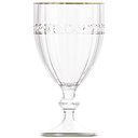 Ver imagem 3 de Jogo de Taças de Cristal Transparente Fio de Ouro Imperial 330ml 4 Peças - Lyor