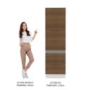 Ver imagem 5 de Paneleiro Madesa Acordes 100% MDF 60 cm 2 Portas Branco/Rustic Cor:Branco/Rustic